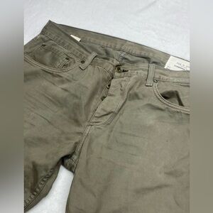Rag And Bone Men’s Standard Issue Fit 2 Slim Leg Size 34 Green